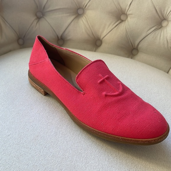 Nautical Sperry red canvas loafer flats - Picture 7 of 7